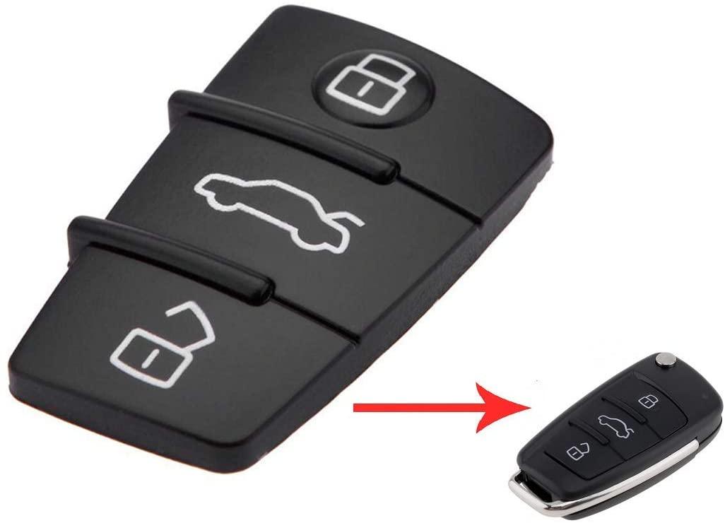 Audi Vervangende Rubber Klapsleutel 3 Knoppen