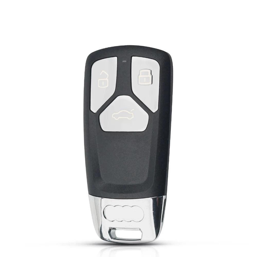 Audi A4 A5 Q5 Q7 TT Smartkey behuizing 3 knoppen Noodsleutelblad: HU162