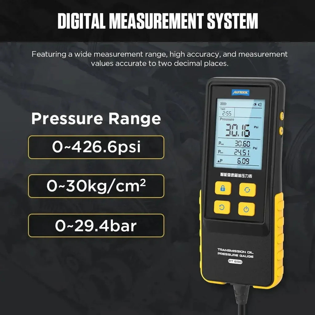 Autool PT650 | Transmissie Oliedruktester