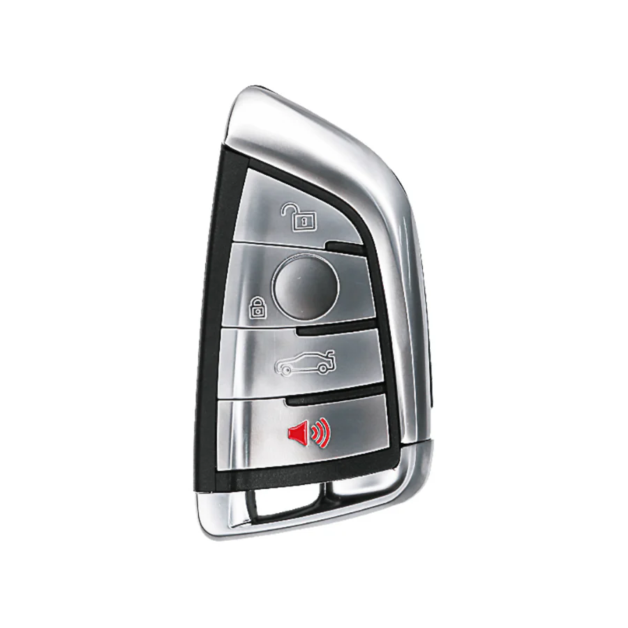 BMW F-Series & G-Series Smart key Keyless GO 4 knoppen Alarm 315MHz - Silver