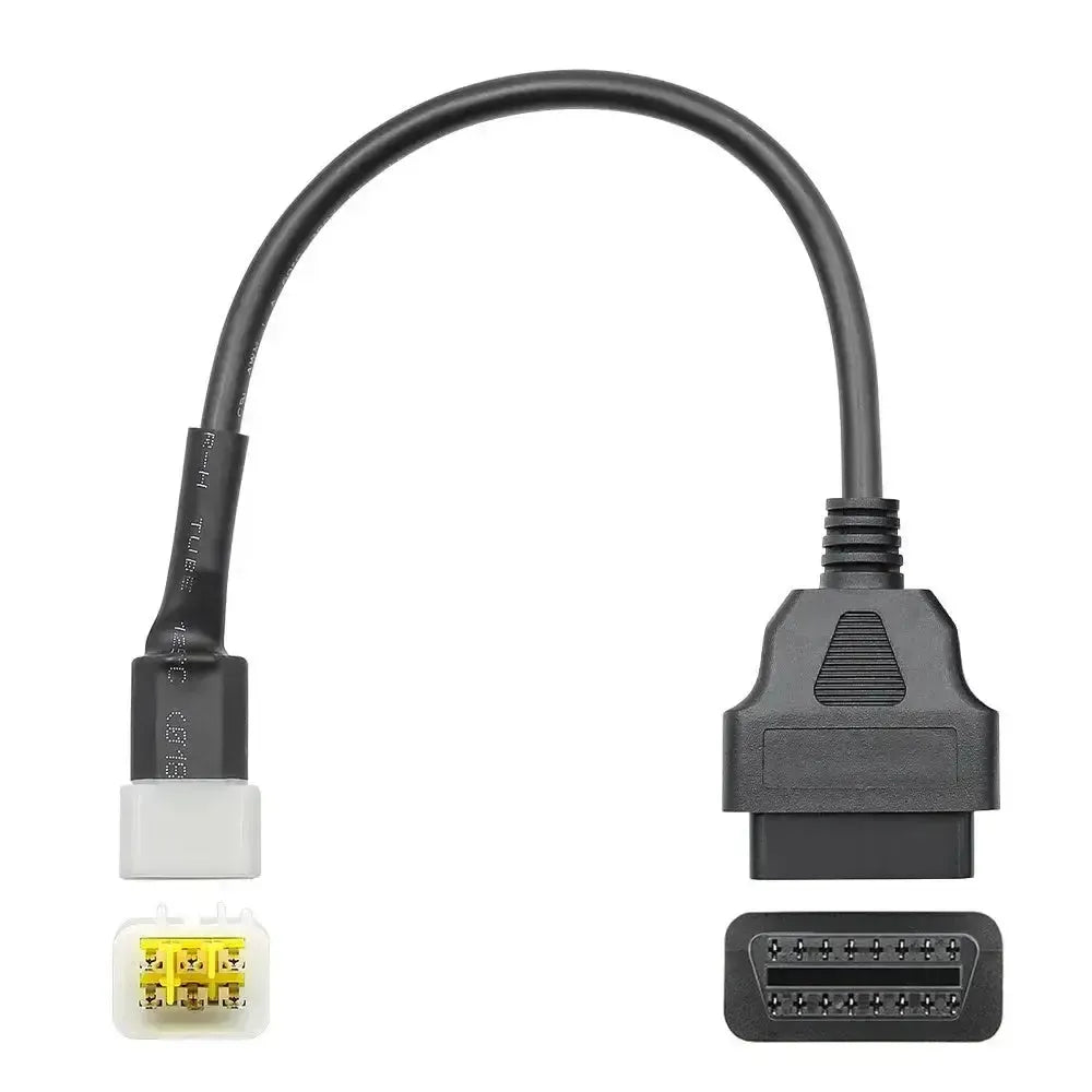 Delphi 6-pins OBD – 16-pins OBD2 Verloopkabel | Motorfiets