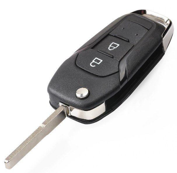 Boîtier de clé pliante Ford à 2 boutons HU101 