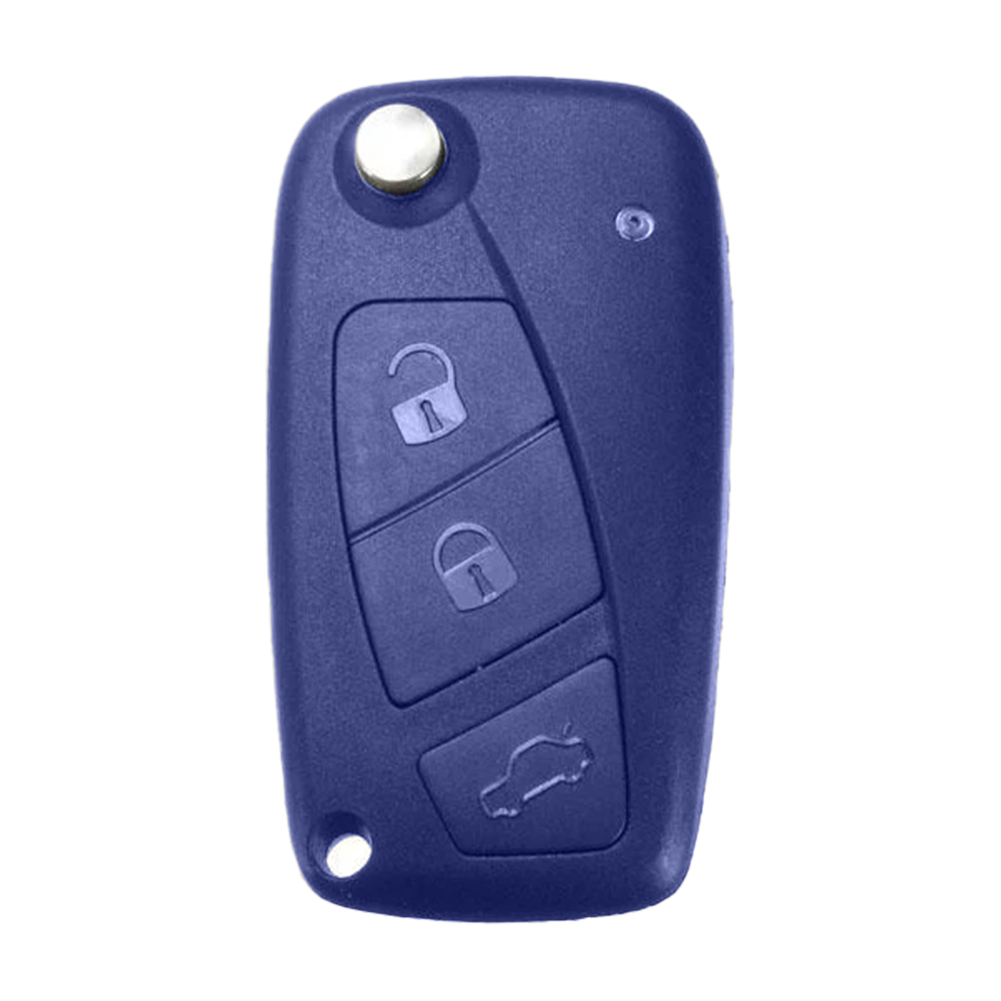 Citroën Relay Jumper 3-Button Flip Remote Key 433MHz ID48 with SIP22 Blade (Black/Blue)