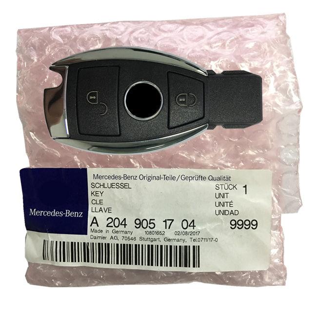 Mercedes W204 C-Class 2 knoppen Keyless GO 434Mhz FBS3 A2049051704 OEM