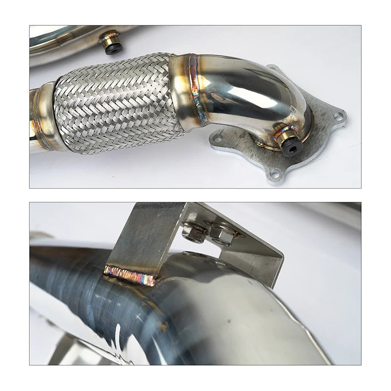 Downpipe voor VW Golf MK5/MK6, Jetta GTI/GLI & Audi A3 8P 2.0T TSI – RVS Performance Uitlaatupgrade
