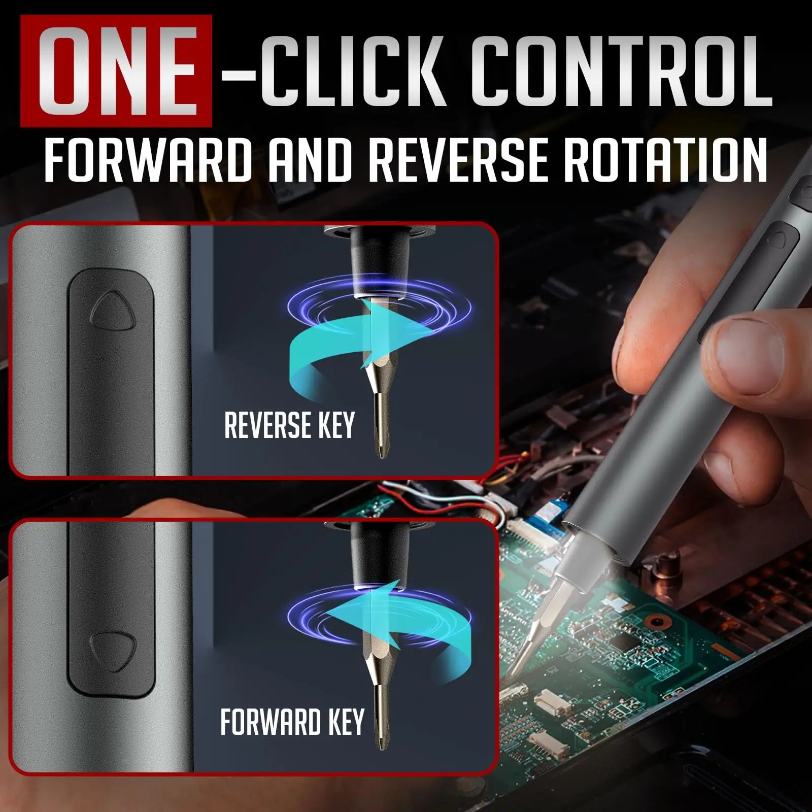 75-in-1 Precisie Elektrische Schroevendraaier Set - Draadloze Magnetische Reparatie Tool Kit met LED Licht