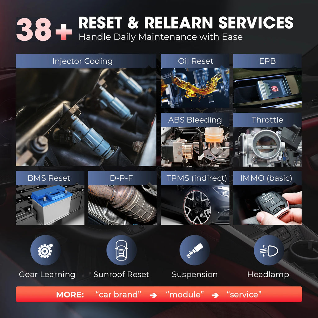 Autel MK808S Auto Diagnostisch Apparaat - Bidirectionele OBD2 Scanner met IMMO Sleutelcodering en 28+ Service Functies