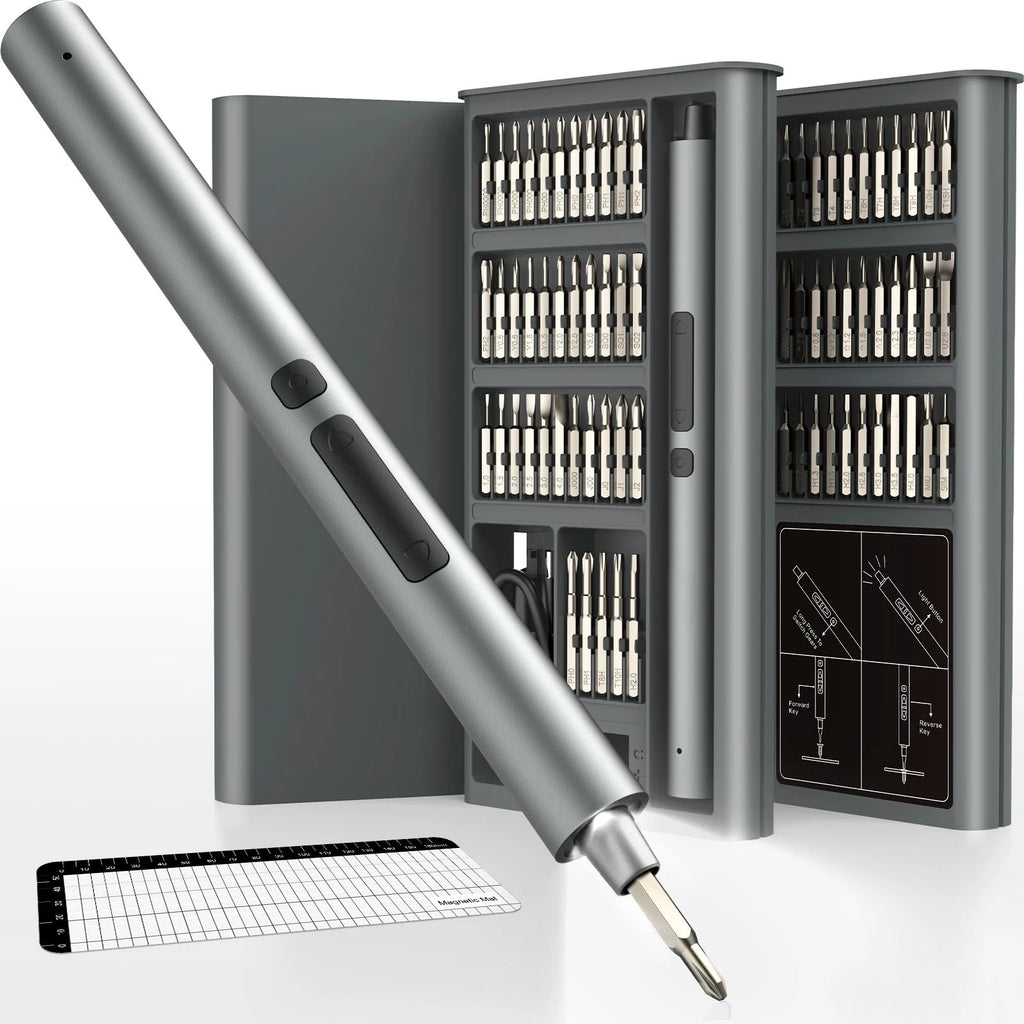 75-in-1 Precisie Elektrische Schroevendraaier Set - Draadloze Magnetische Reparatie Tool Kit met LED Licht