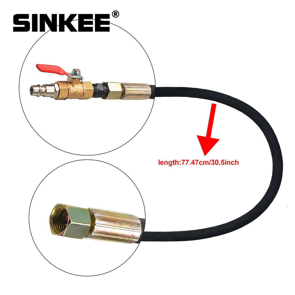 Professionele 1000NM Pneumatische Injector Puller Set - Air Vibration Injector Removal Tool voor Diesel Common Rail