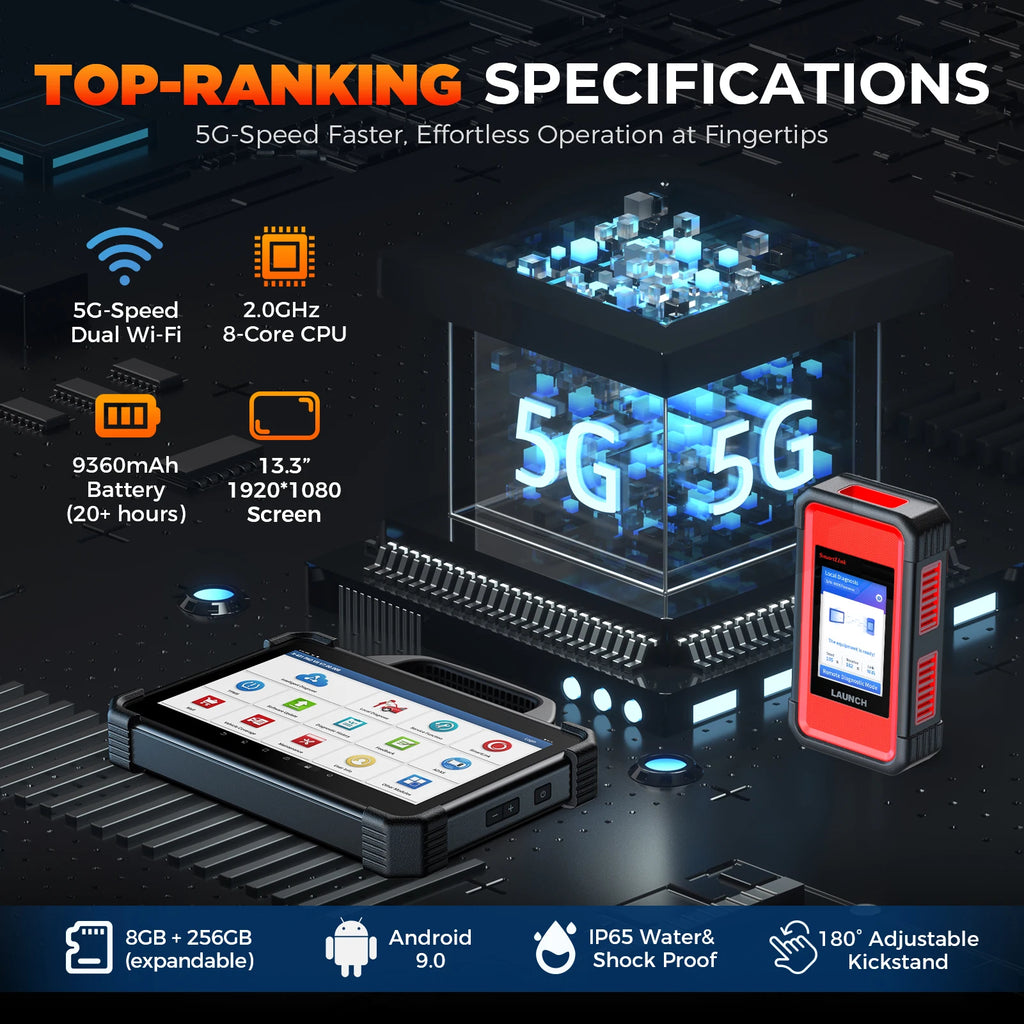 LAUNCH X431 PAD VII + X-PROG 3 Set - Complete Auto Diagnostic Tool met All Keys Lost Sleutelprogrammering en Startonderbreker - CarProTools.EU - shop for all car tools / workshop tools