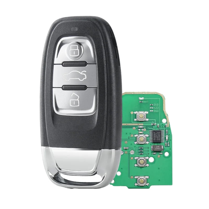 Audi Smart Key 315/433/868 MHz - Half Slimme Afstandsbediening Sleutel voor Audi Q5 A4 A4L A5 A6 A7 A8 met Proximity Functie