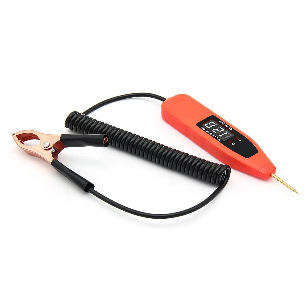 Auto Circuit Voltage Tester Pen 5V-120V - Professionele Positieve en Negatieve Pool Detector met LED