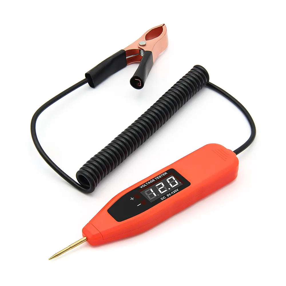 Auto Circuit Voltage Tester Pen 5V-120V - Professionele Positieve en Negatieve Pool Detector met LED