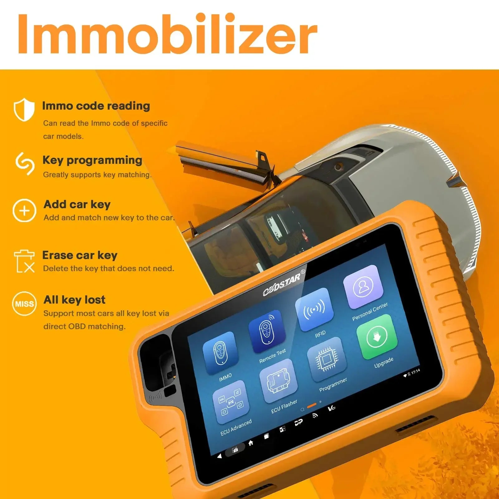 OBDSTAR X300 Classic G3 Key Programmer for Car/ HD/ E-Car/ Motorcycles/ Jet Ski with Key Sim and Motorcycle Kits 2 Years Update