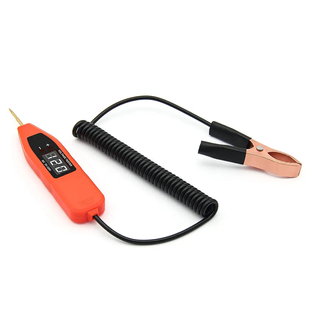 Auto Circuit Voltage Tester Pen 5V-120V - Professionele Positieve en Negatieve Pool Detector met LED