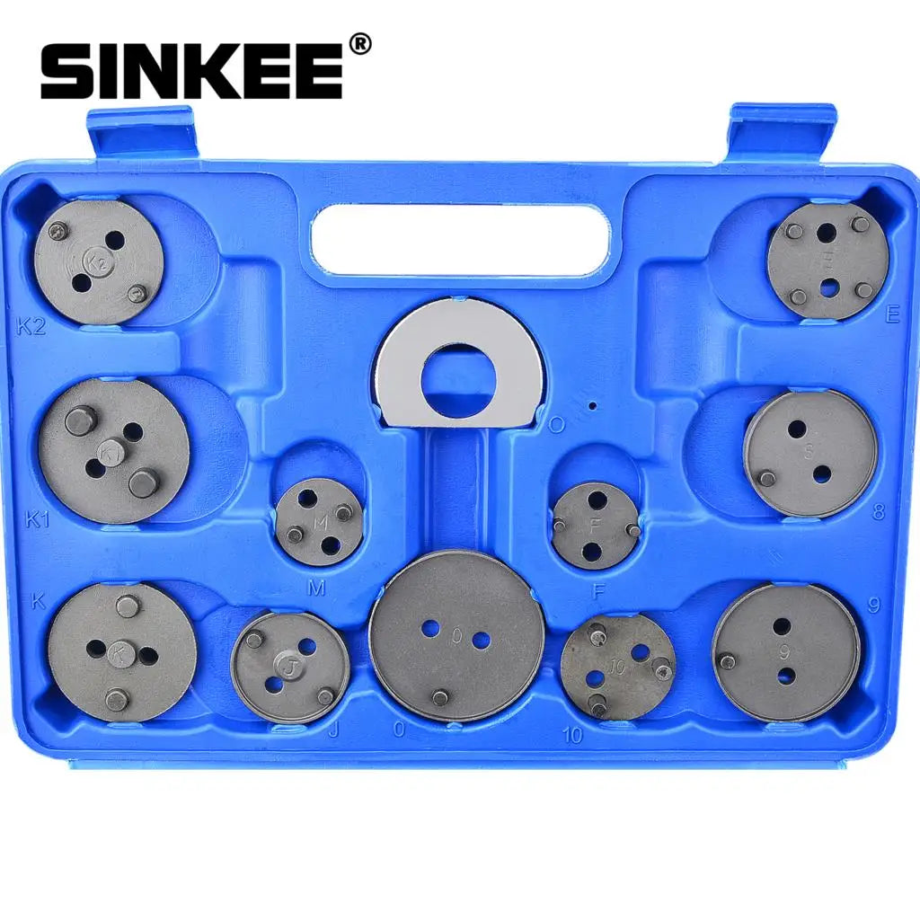 24-Delige Universele Remklauw Compressor Tool Set - Complete Auto Schijfrem Service Kit voor Alle Merken