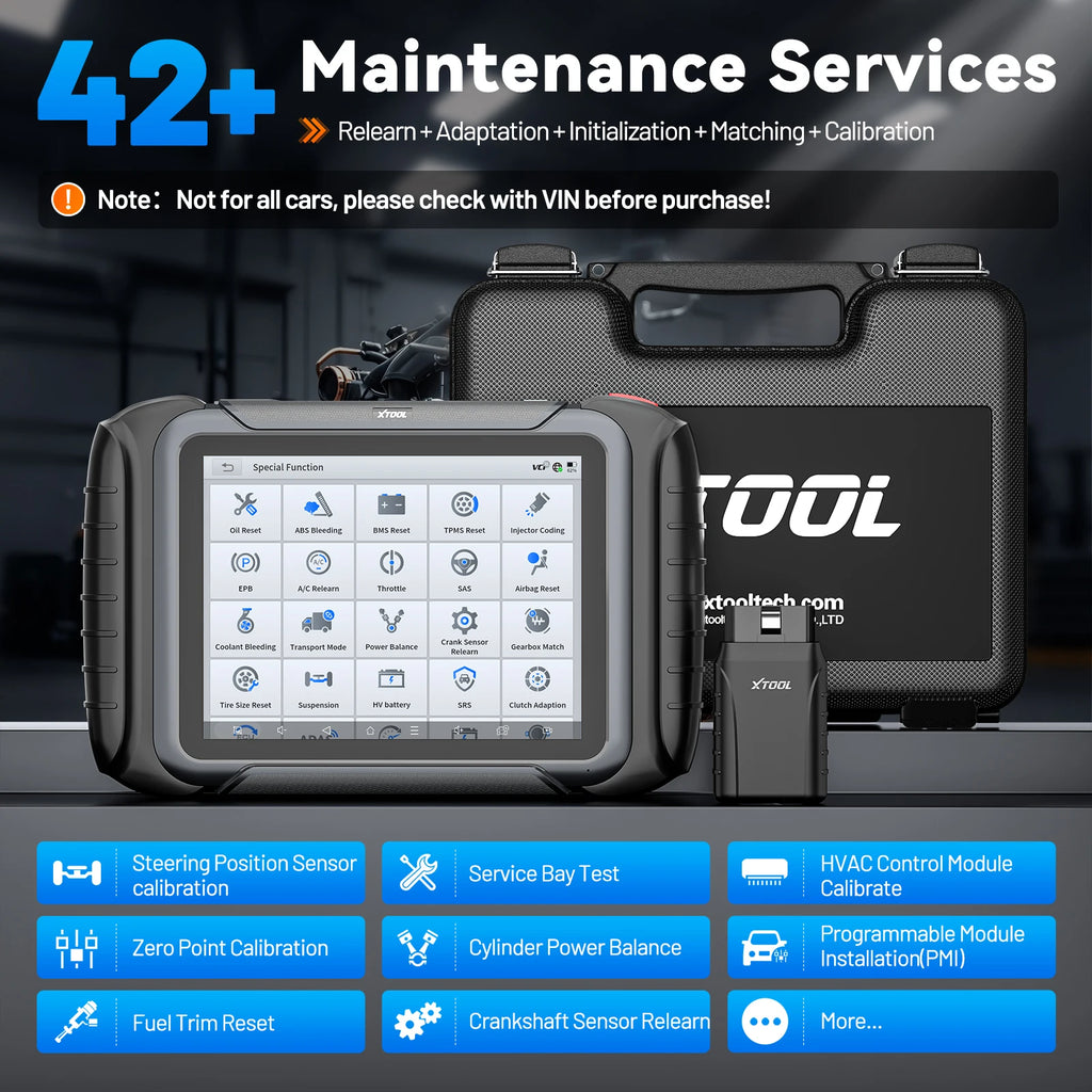 XTOOL D8W/D8S Bluetooth Auto Diagnostic Scanner - Bidirectioneel ECU Codering 42+ Resets CANFD DOIP met FCA Topologie - CarProTools.EU - shop for all car tools / workshop tools