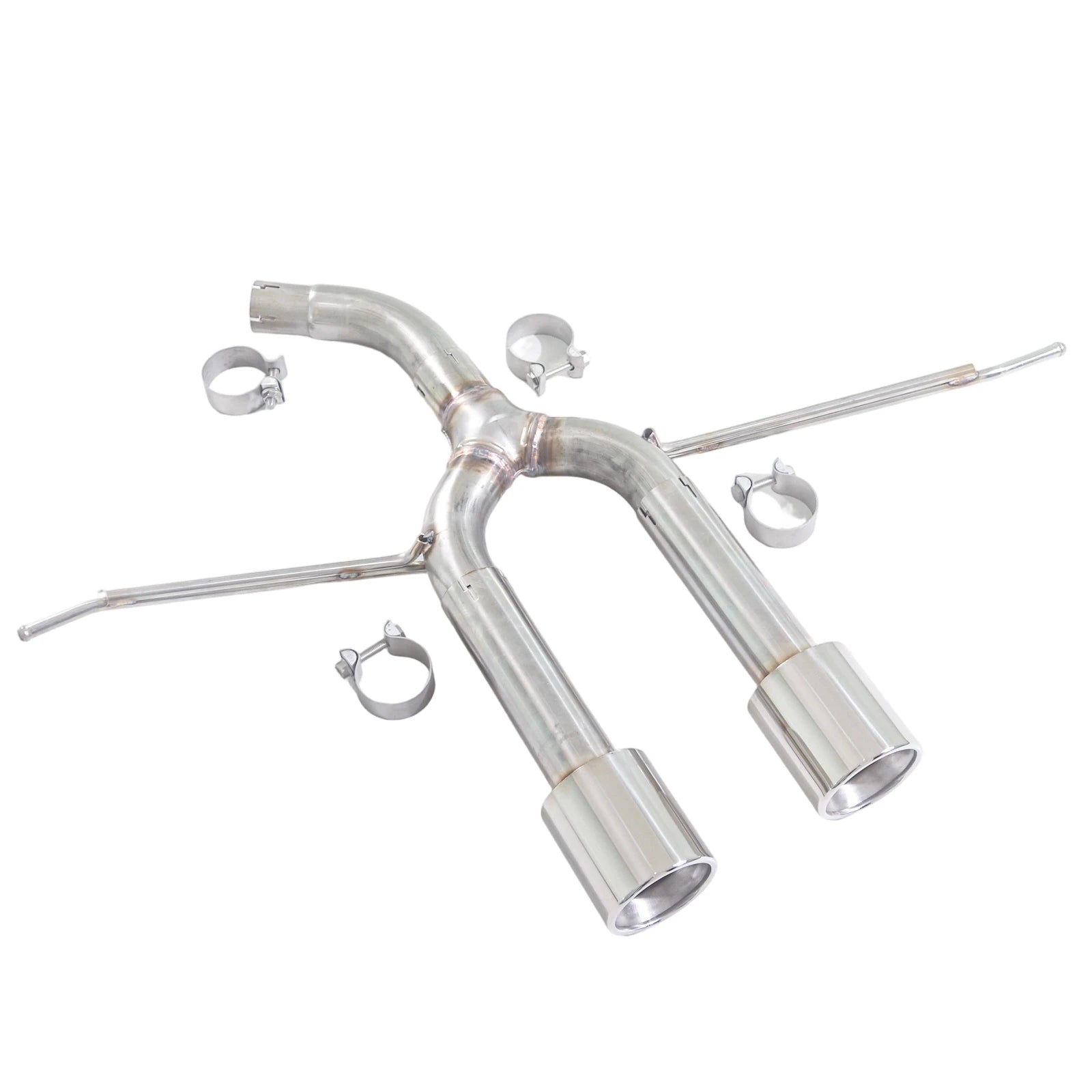 Roestvrijstalen Uitlaatsysteem voor Golf 6 1.4T – 2x 89 mm Tips (R20 Diffuser Compatibel)