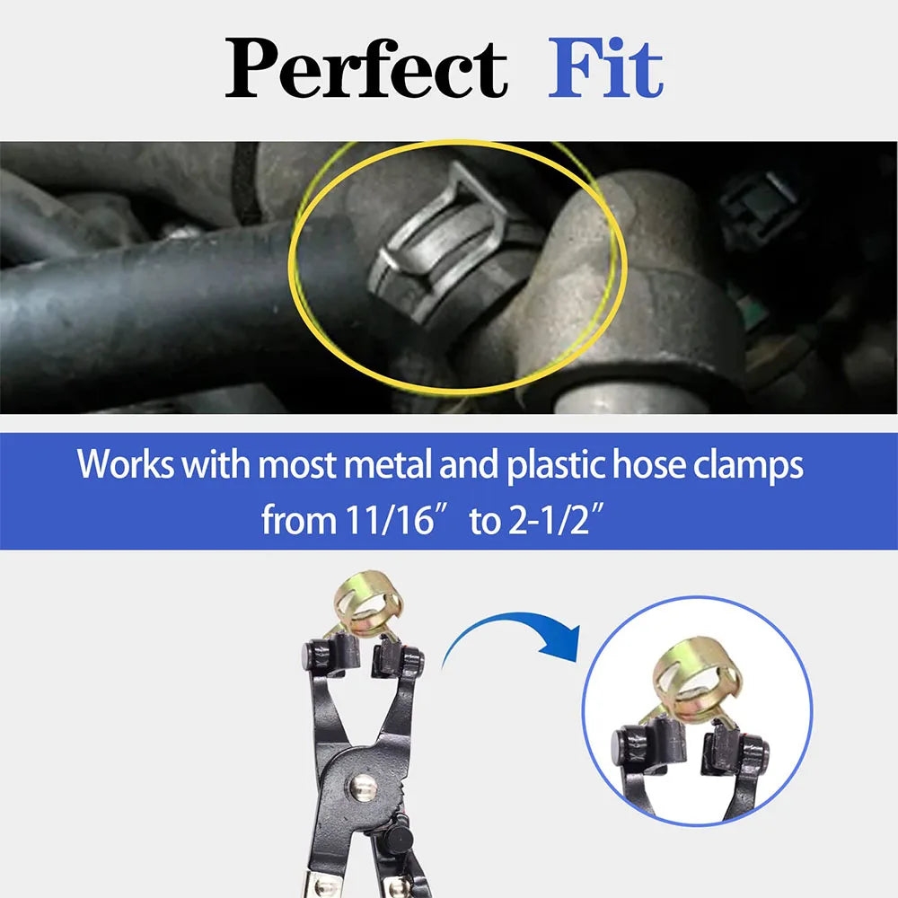 9-Delige Lange Slangklem Tang Set - Professionele Brandstof Olie Water Slang Klem Gereedschap voor Auto Reparatie