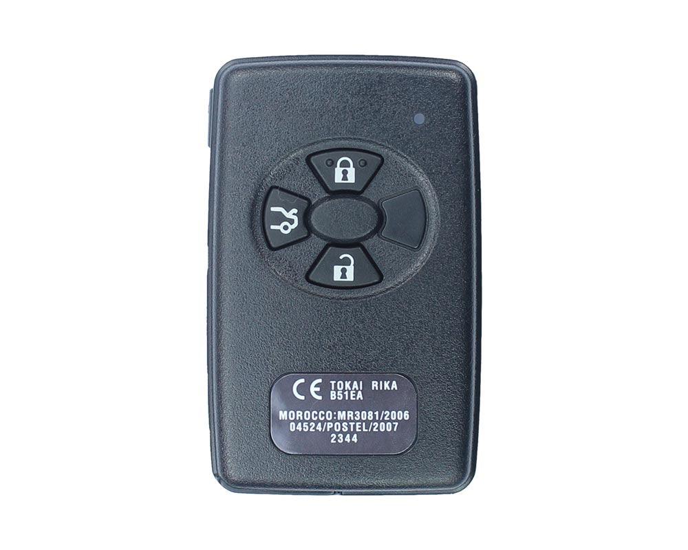 Toyota Corolla / Auris / RAV4 / Yaris Smart Key 3 Knoppen (B51EA) – 89904-52071 / 89904-42050 / 89904-52072