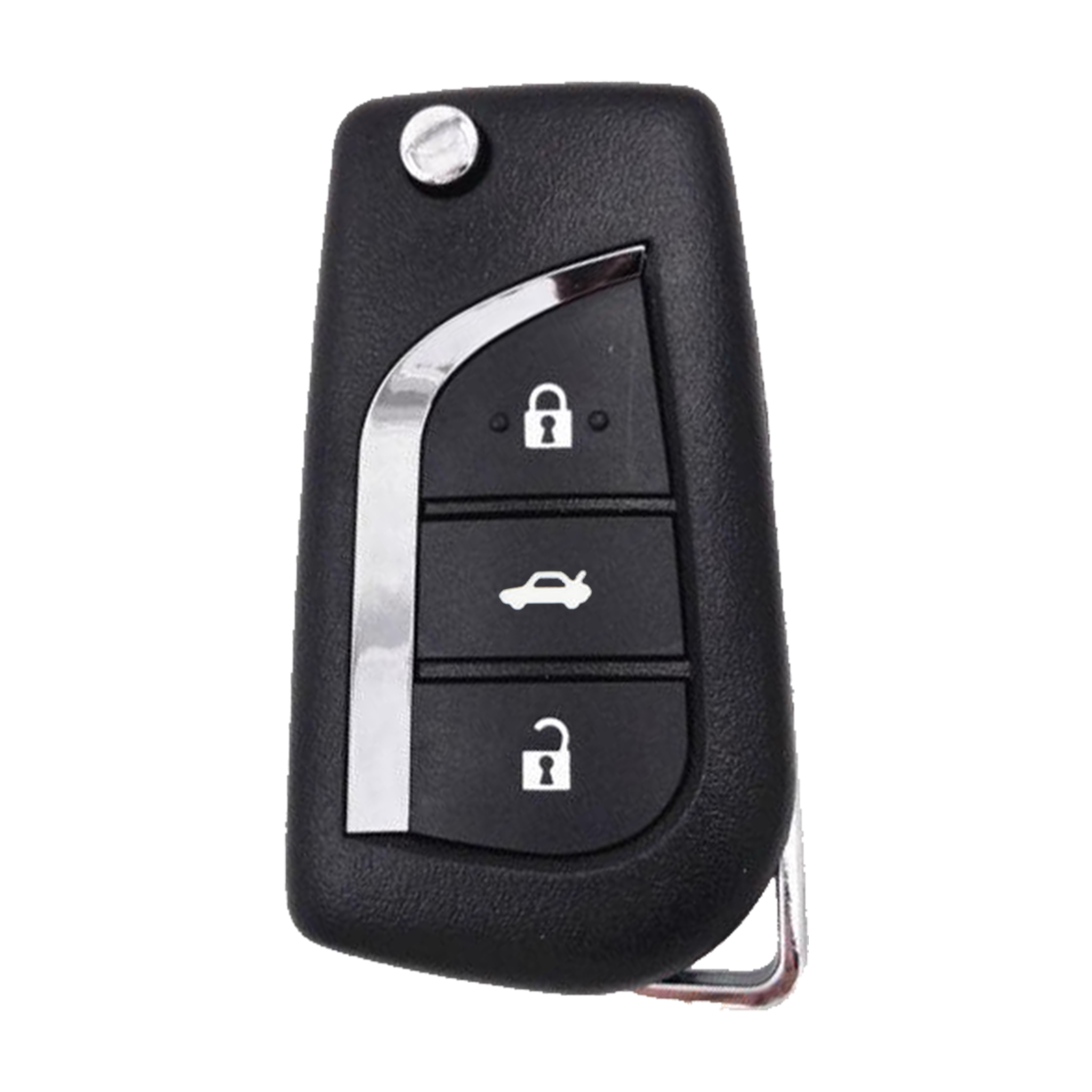 Peugeot / Citroën / Toyota Klapsleutel Behuizing – 3 Knoppen Kofferbak – VA2 / TOY48 / TOY43