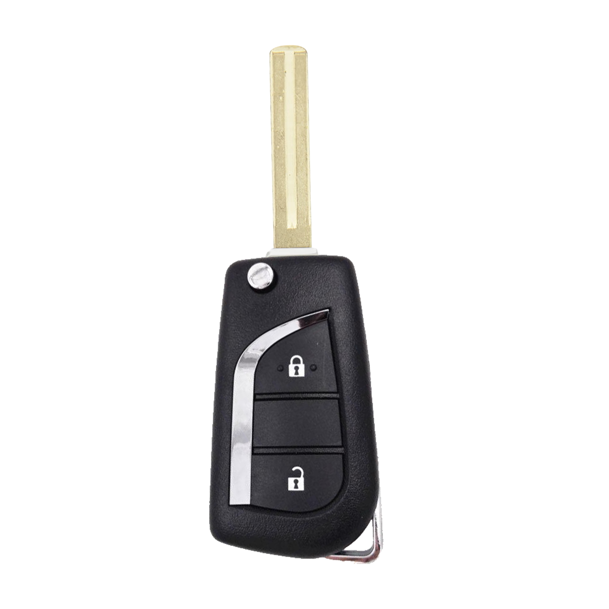 Peugeot 108 2-Button Flip Key 433MHz ID74 (H) with VA2/TOY48/TOY43 Blades – KD/KeyDiy