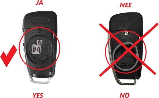 Audi klapsleutel 3 Knoppen Behuizing Sleutelblad: HU66