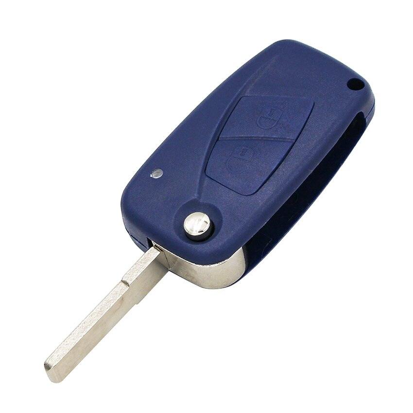 Fiat Klapsleutel 2-Knops – 433MHz – ID46 PCF7946 Hitag2 – Blauw