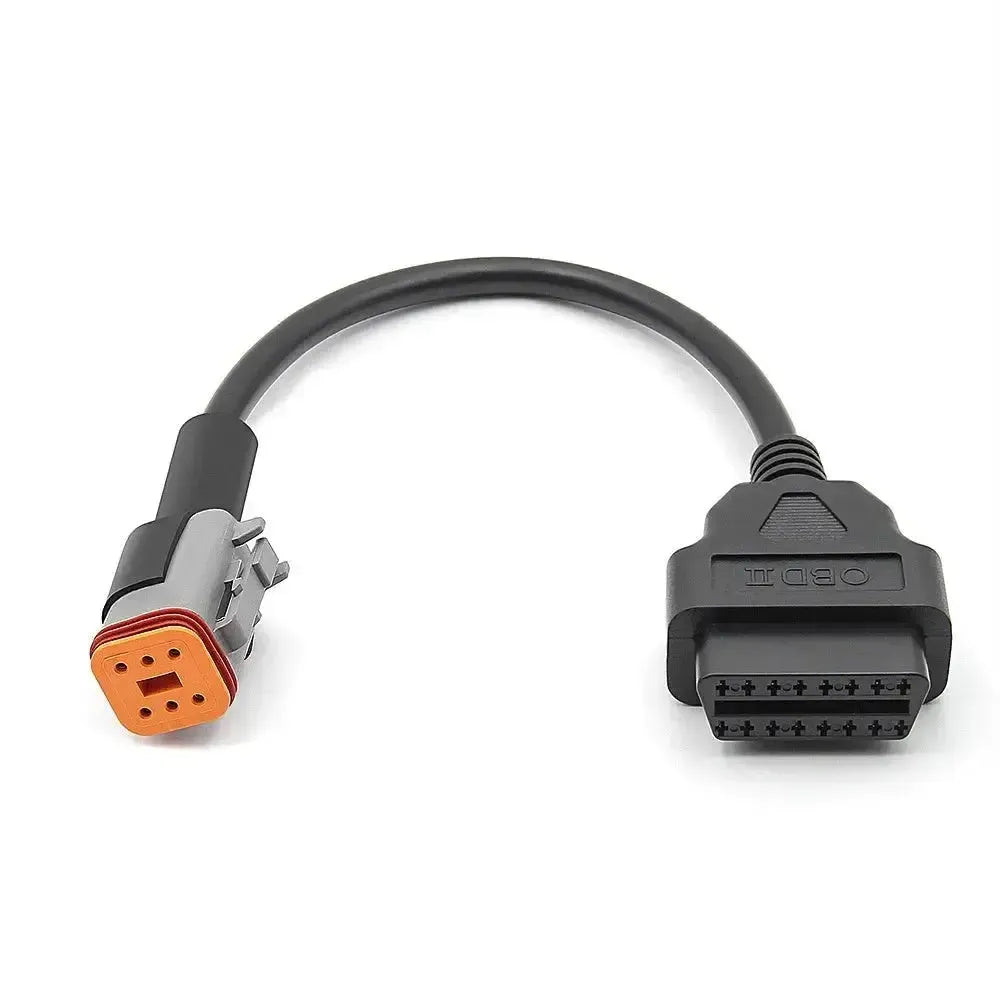 Harley-Davidson 6-pins OBD – 16-pins OBD2 Verloopkabel | Motorfiets