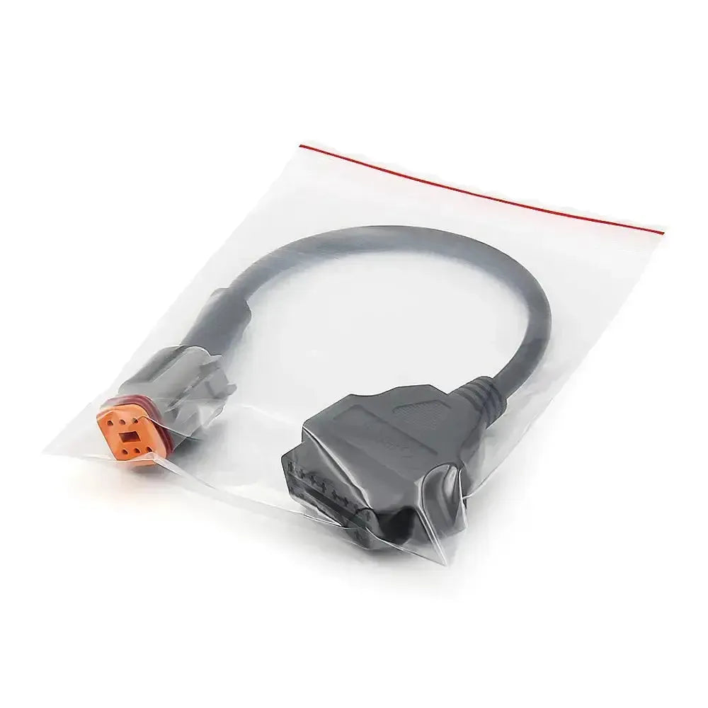 Harley-Davidson 6-pins OBD – 16-pins OBD2 Verloopkabel | Motorfiets