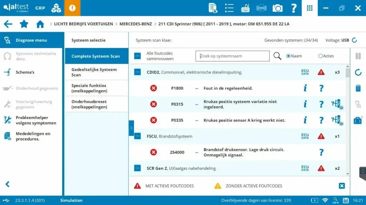 Jaltest LCV (Light Commercial Vehicle) Uitleesapparaat - CarProTools.EU - shop for all car tools / workshop tools