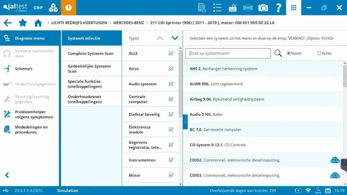 Jaltest LCV (Light Commercial Vehicle) Uitleesapparaat - CarProTools.EU - shop for all car tools / workshop tools