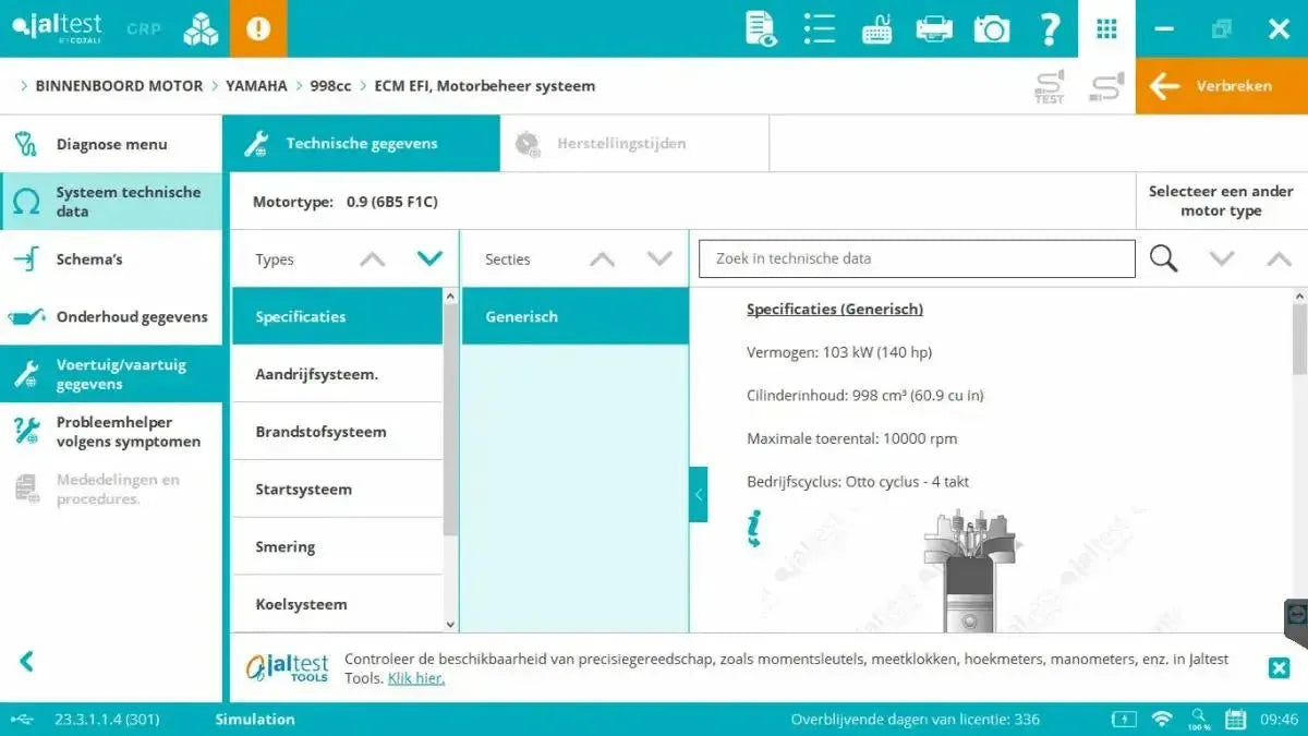Jaltest Marine (Binnenboord) Uitleesapparaat - CarProTools.EU - shop for all car tools / workshop tools