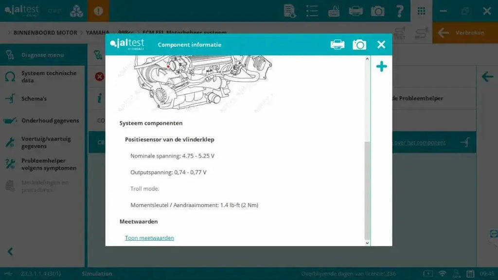 Jaltest Marine (Binnenboord) Uitleesapparaat - CarProTools.EU - shop for all car tools / workshop tools