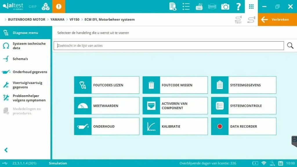 Jaltest Marine (Buitenboord) Uitleesapparaat