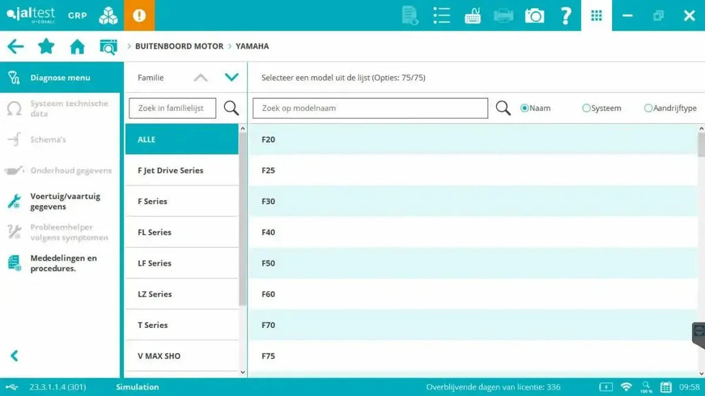 Jaltest Marine (Buitenboord) Uitleesapparaat