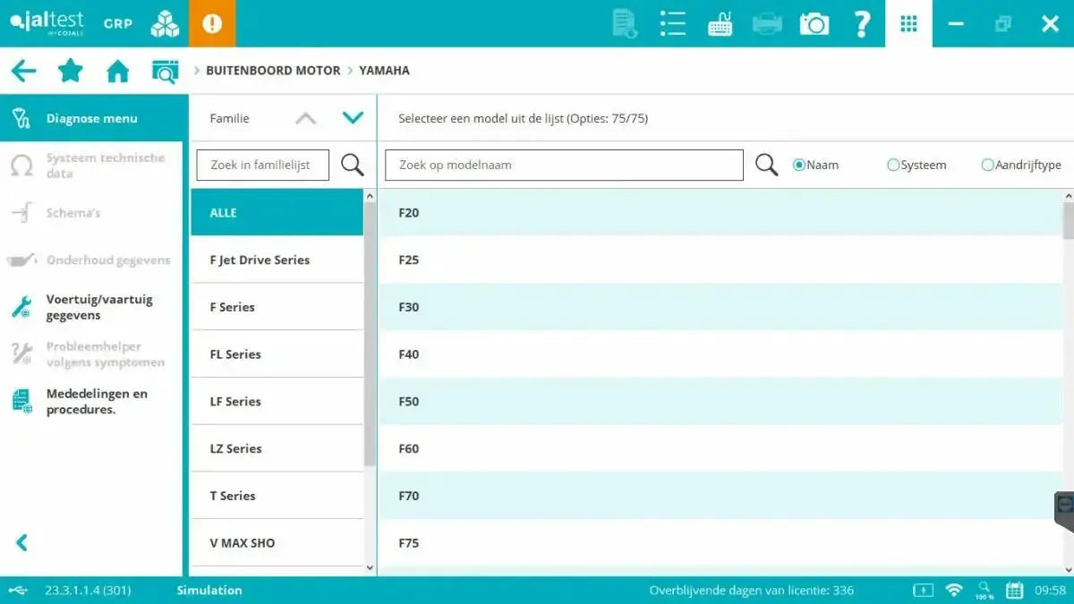 Jaltest Marine (Buitenboord) Uitleesapparaat