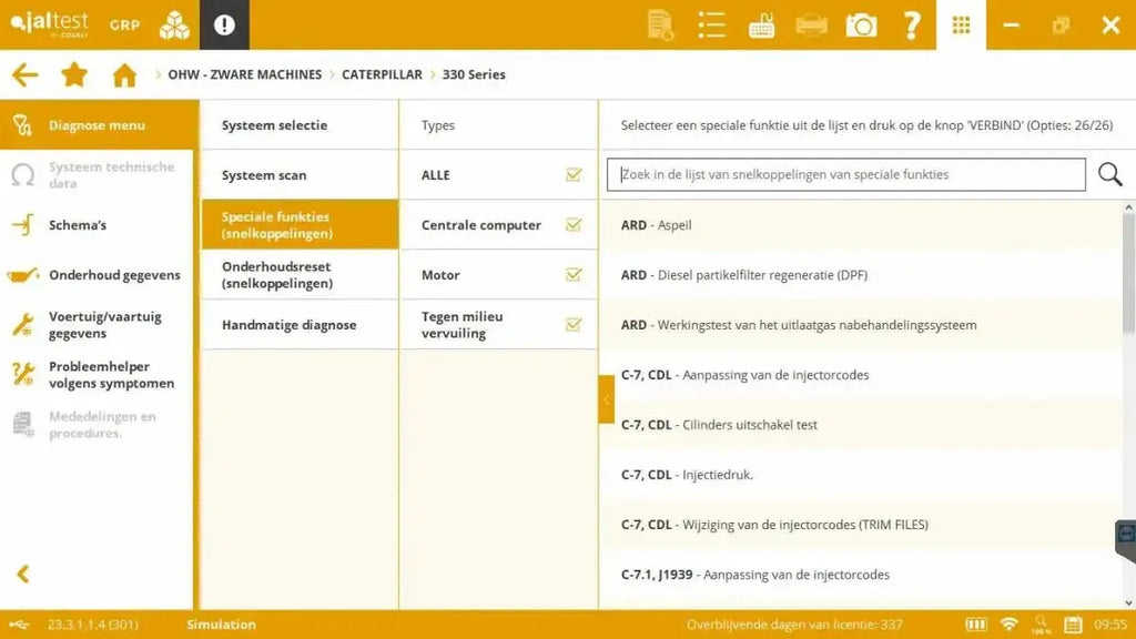 Jaltest Veegmachines Uitleesapparaat