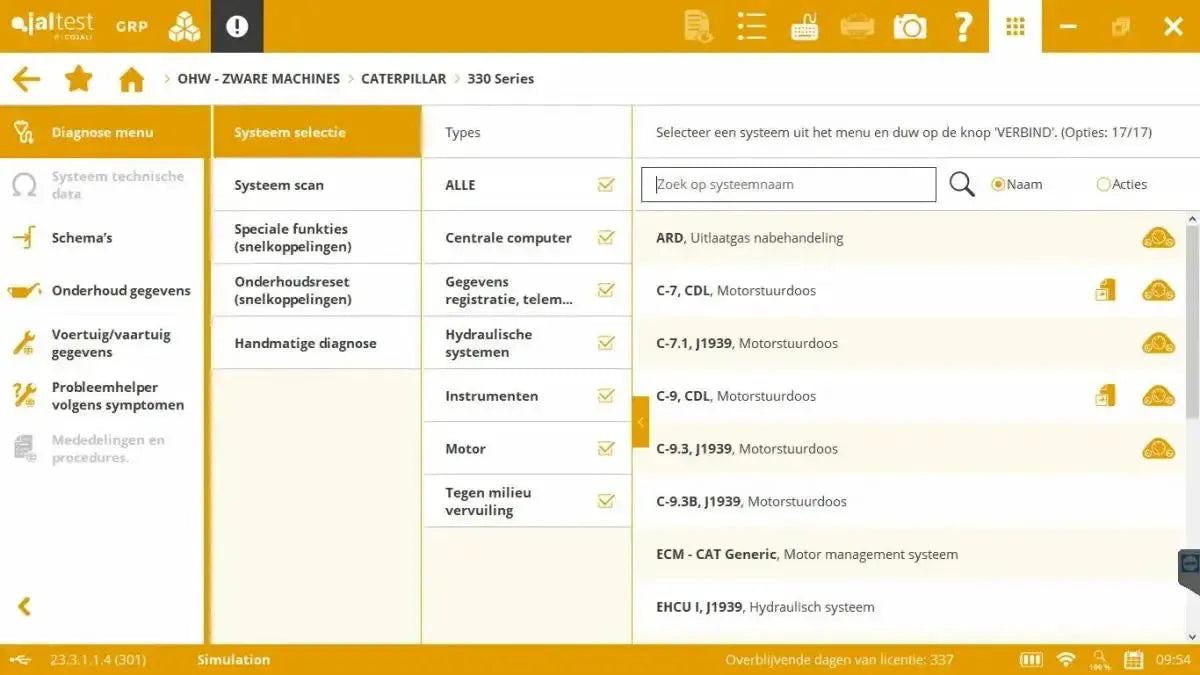 Jaltest Veegmachines Uitleesapparaat