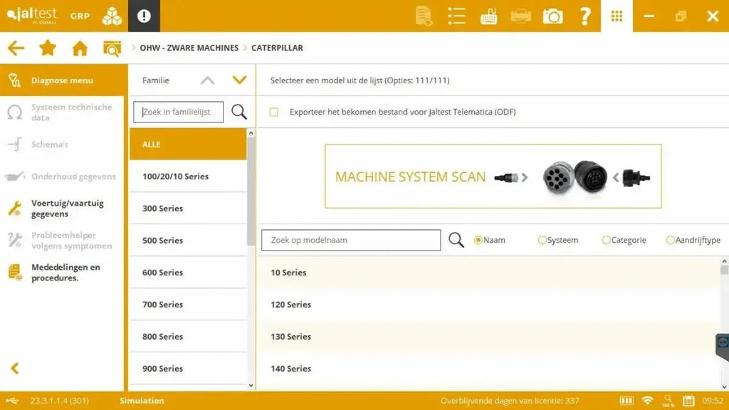 Jaltest Veegmachines Uitleesapparaat