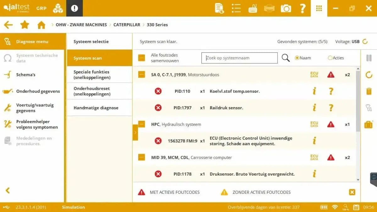 Jaltest Veegmachines Uitleesapparaat
