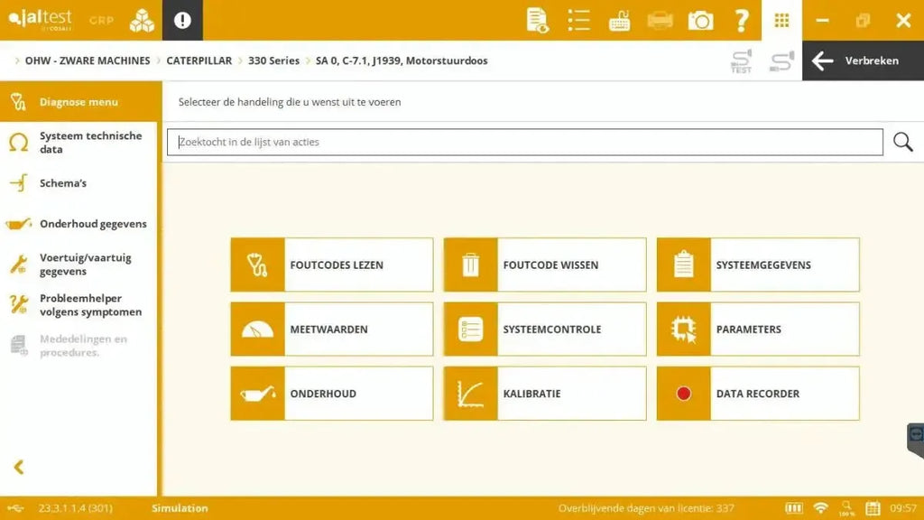 Jaltest Veegmachines Uitleesapparaat