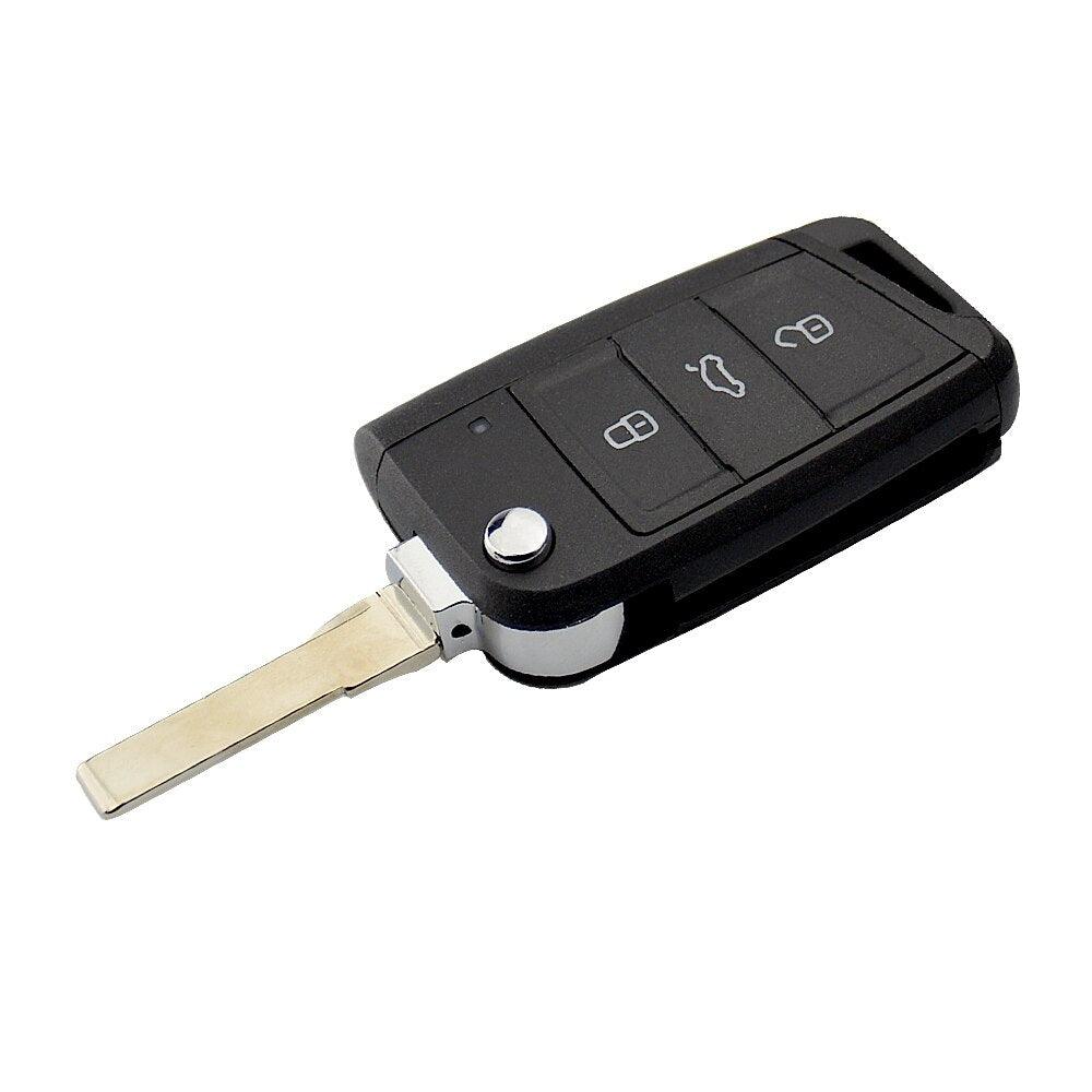 Volkswagen klapsleutel 3 knoppen 434Mhz ID48 OEM 5E0 959 753 D